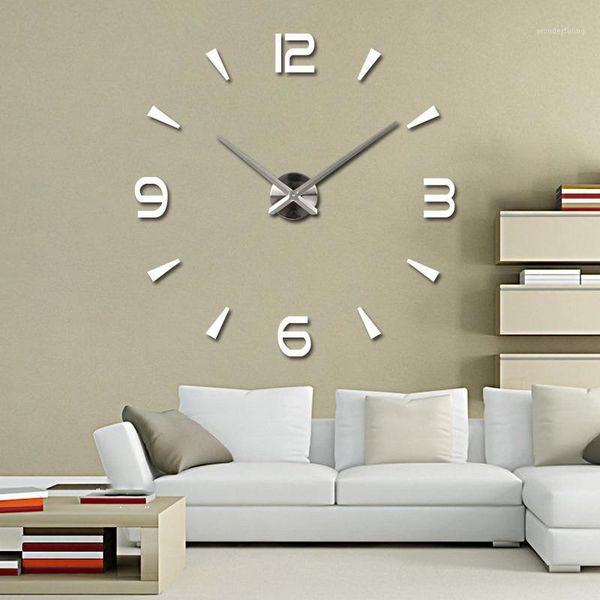 

diy wall clock super eva mirror wall clock 3d acrylic creative mirror sticker1