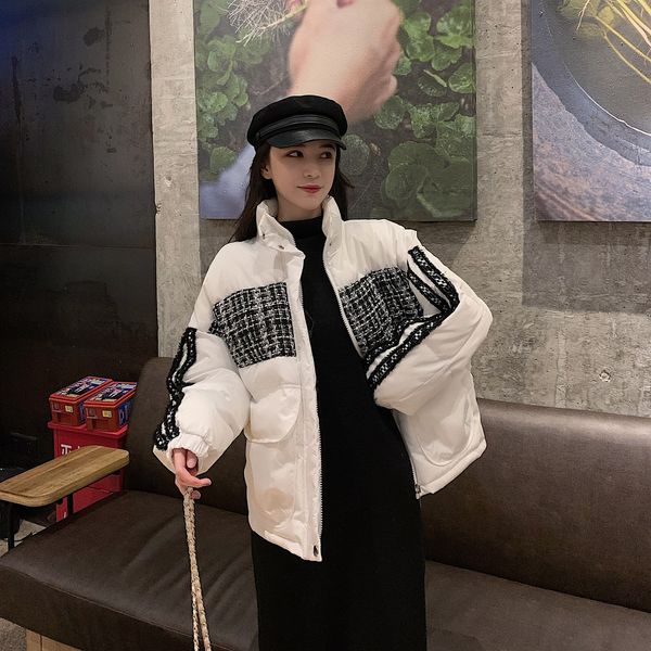 

2020 xiaoxiangfeng down women's short new winter fashion bread cotton padded jacket, Black