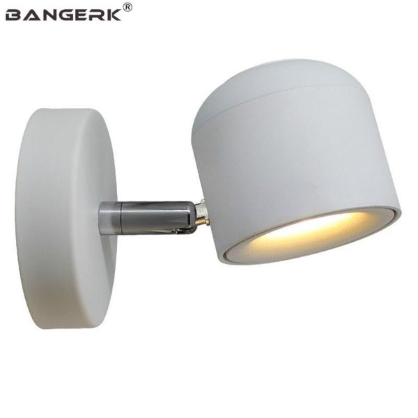 

nordic design diy rotating sconce wall lights modern 7w led wall lamp bedside corridor balcony home decor lighting wandlamp