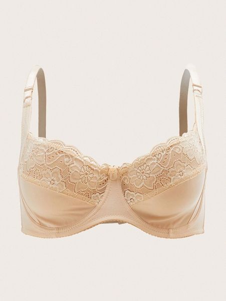 

plus contrast lace underwire bra r1jg#, Black;white