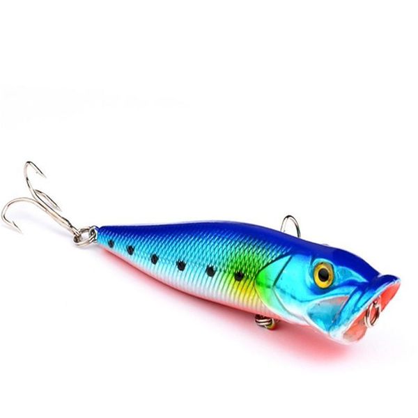 

1pcs 8cm 12g popper fishing lures ater lifelike 3d eyes hard bait crankbait pesca hooks wobbler bass carp fishing qylecu