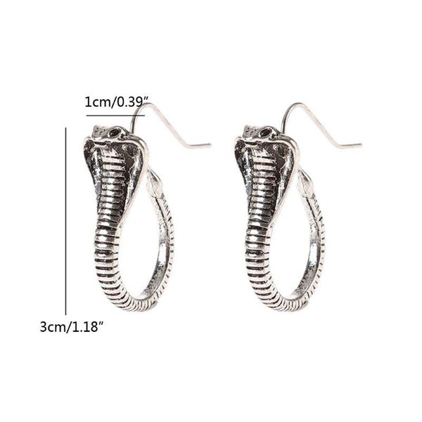 

женщины египетская cobra snake серьги панк готические ухо шпильки мода животные ювелирные изделия женщины египетский онлайн самый дешевый sq, Golden
