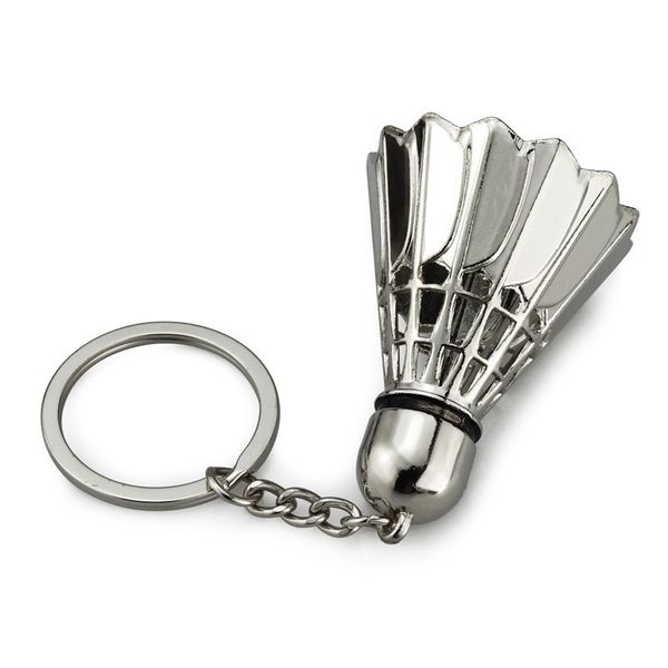

badminton key chain simulation fashion key chain creative gifts sports club activities gifts, Slivery;golden