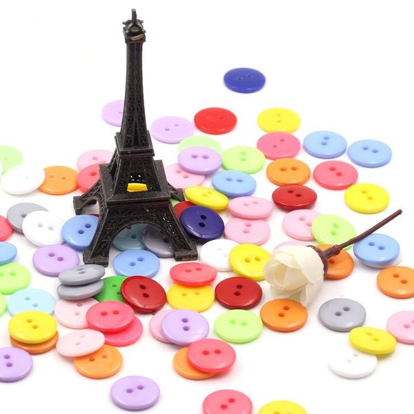 

100pcs lot 10mm round resin mini tiny buttons sewing tools decorative button scrapbooking garment diy apparel accessories wmtujr