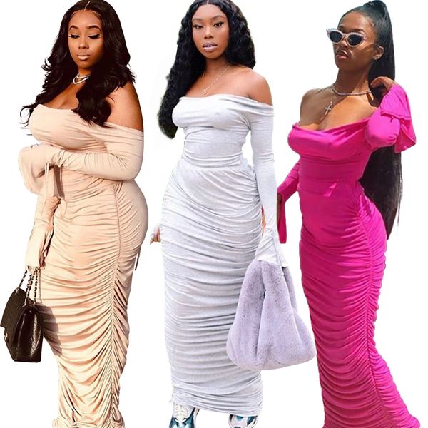

2021 the new new new arrival strapless luxury celebrity draper night dressed in party long pink silver bodycon club dress girls q4sg, Black;gray