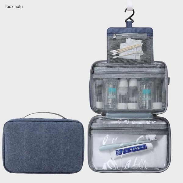 

cosmetic bag waterproof men hanging makeup bag oxford travel organizer make up case for women necessaries wash toiletry