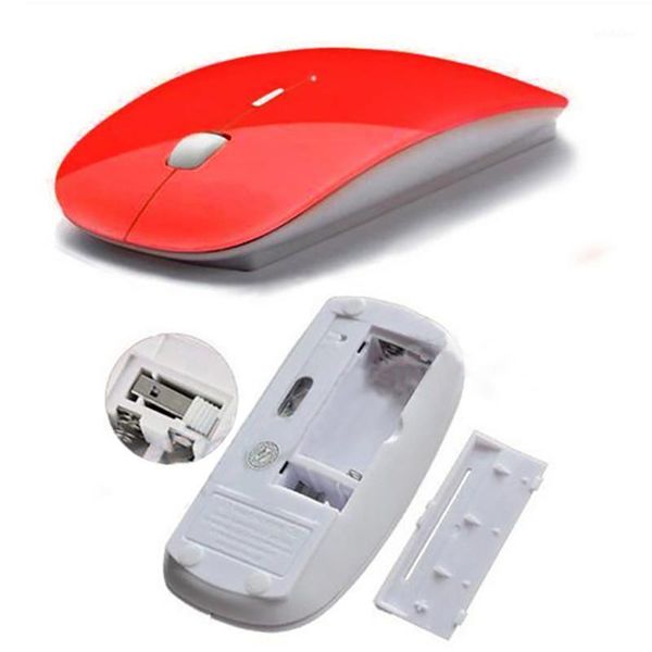 

mice wireless mouse 2.4ghzb slim & noiseless optical scroll for pc lapcomputer1