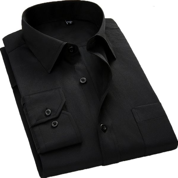 

2021 new brand casual social formal long sleeve business slim office shirt male shirts men black 5xl 6xl 3va6, White;black