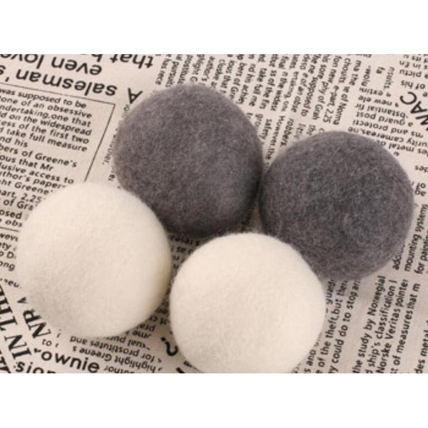 

new arrival wool dryer balls premium reusable natural fabric softener 2.75inch 7cm static reduces helps dry clothes in laundry quicker