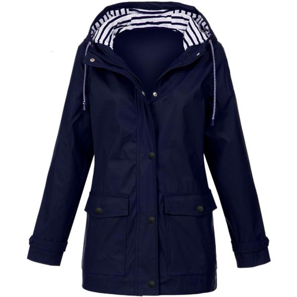 

2020 spring autumn hiking jackets women ladies rain jacker outdoor rain coat zippered windbreaker waterproof coat outwear s-5xl, Black;brown