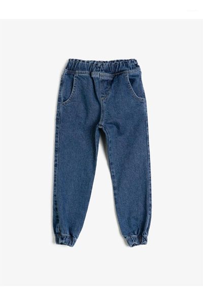 

koton normal waist cotton jean pants1, Blue