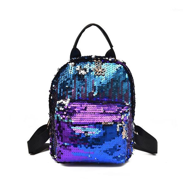 

2019 new women's bag backpack leisure travel bag pu backpack fashion1