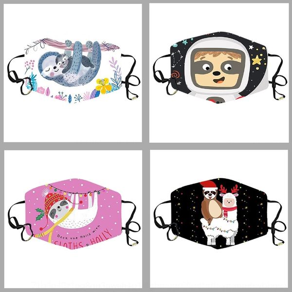 

cqtw retail fashion packagelace mask printing christmas halloween disposableface masks non-woven anti-dust quality, Black