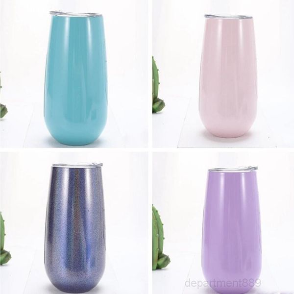 

eggshell tumblers stainless steel cup with lid double layers vacuum ice warm hold mug u shaped egg cups big belly water bottle dhd1190