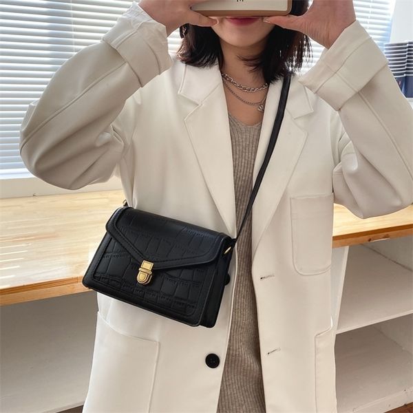 

70% off deals online chain small square bag messenger women's bag single shoulder 2022 new fashion crocodile leisure 8b8d