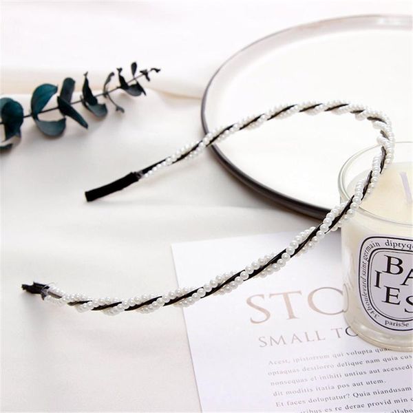 

1 шт. новые женщины элегантные жемчужины повязки девочки сладкие волосы полосы волос держатель волос волос головные уборы мода аксессуары дл, Slivery;golden