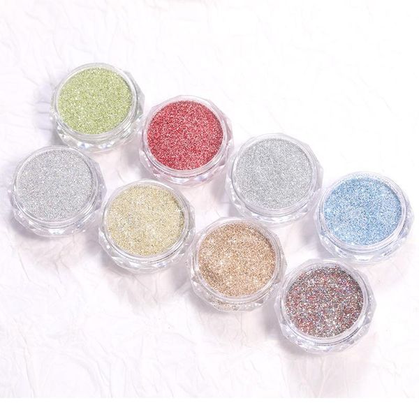 

1 box shining nail powder sliver gold nail glitter dust luxury sparkles nail art pigment diy art de jllsyr, Silver;gold