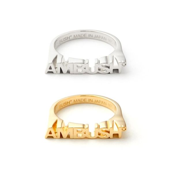 

ambush 925 silver simple bright ring for men and womenexquisite gift box
