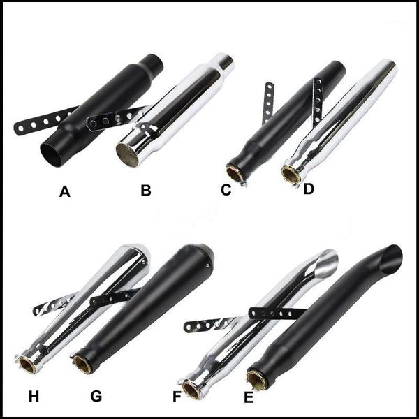 

universal motorcycle retro style exhaust muffler pipe slip on for 38/40/43/45mm1