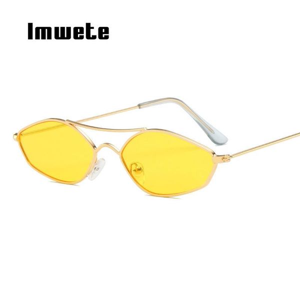 

sunglasses imwete irregular women vintage brand design double beam metal sun glasses men red black shades sunglass retro ladies, White;black