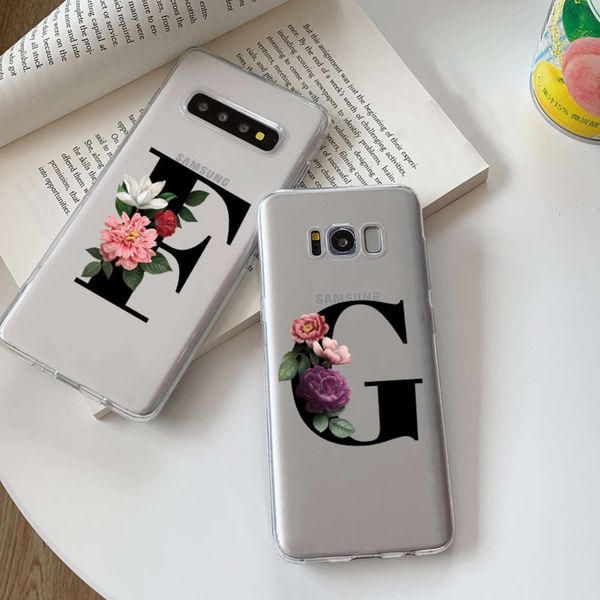 

customize the initialed tpu case for samsung galaxy s8 s9 s10plus s20 s20ultra s6 s7 dege