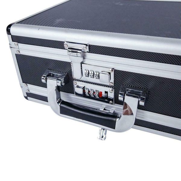 

double sided aluminum pistol gun case security handgun carry storage box