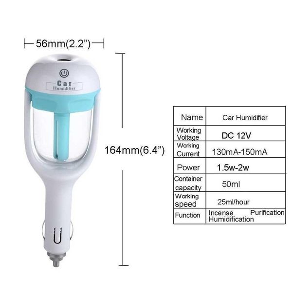 

aroma diffuser автомобильный увлажнитель жасмин эфирное масло портативный автомобильный увлажнитель воздуха прохладный очиститель тумана в а