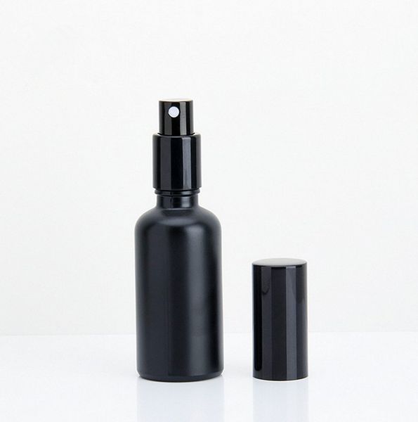 

dhgate assurance 30ml 1oz 50ml 100ml matte black glass perfume continuous spray bottle with aluminum spray lid travel glass hairspray bottle