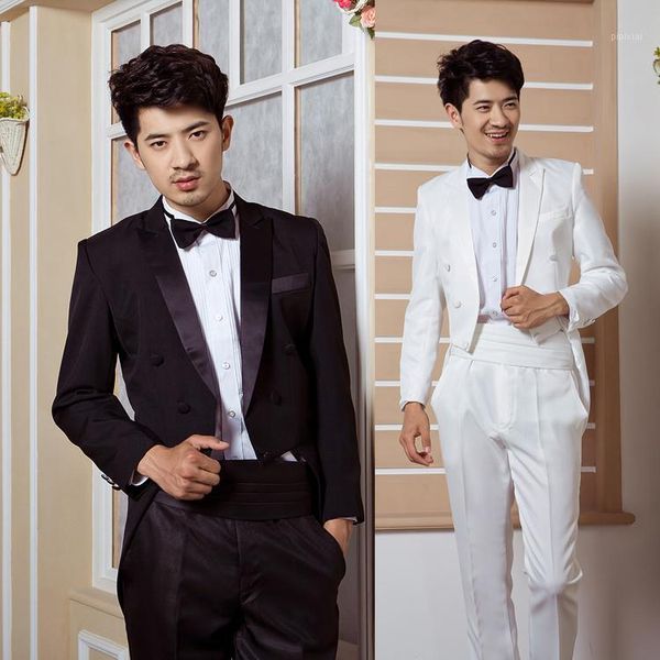 

m-xxl 2020, the new design costumes magic show men's singer the popular trend of men's dress tuxedo1, White;black