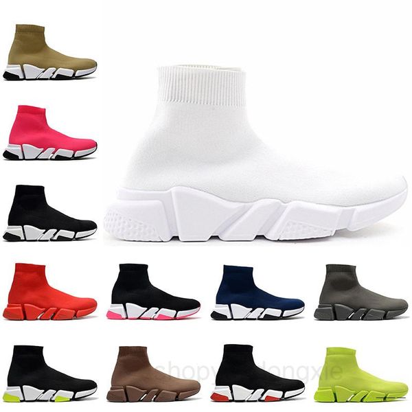 

2021 mens women sock shoe speed trainer jogging shoes sock sneakers casual shoe paris race runners black casual boots sports trainers hj5t