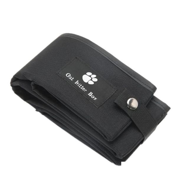 

cat litter box pet toilet bedpans folding litter pan waterproof portable kitten basin qylmqr dh_seller2010