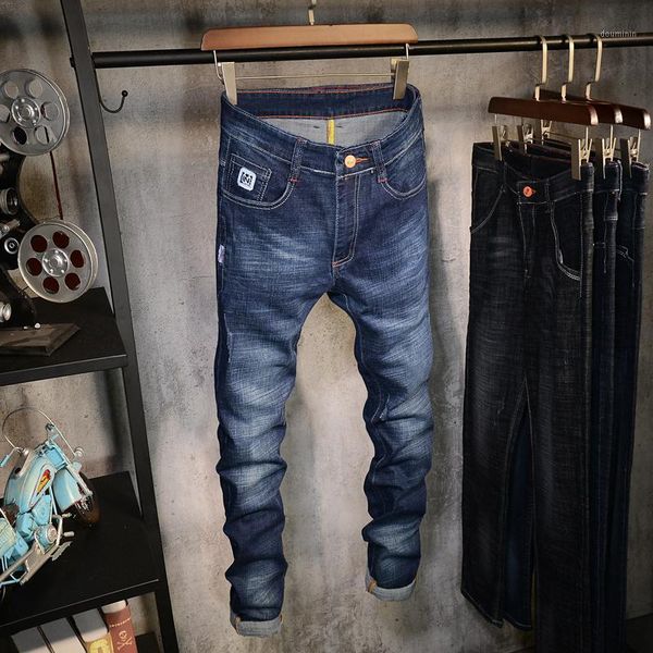 

2018 new jeans men fashion brand-clothing male blue black pants man quality skinny jeans for men1