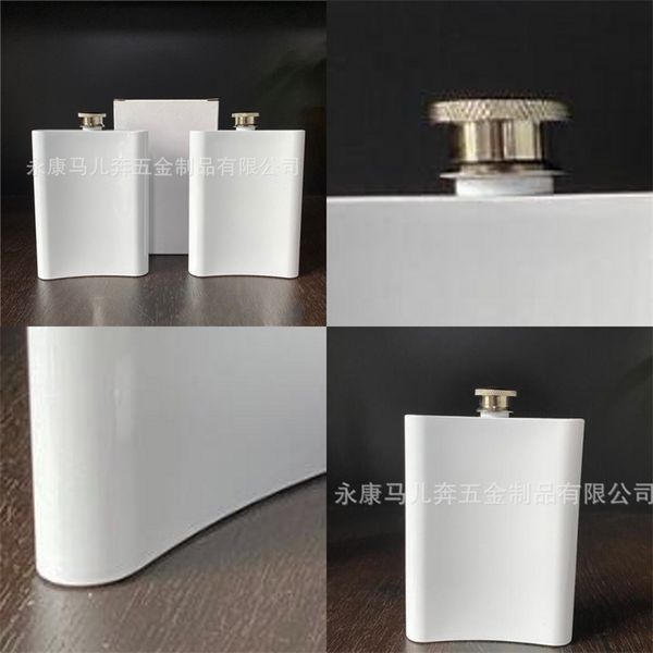 304 Paslanmaz Çelik Hip Flask Drinkware 8 oz Süblimasyon Boş Şarap Pot Kaplama Açık Su Şişesi Rusya Taşınabilir Yüksek Kalite 12 5 Me M2