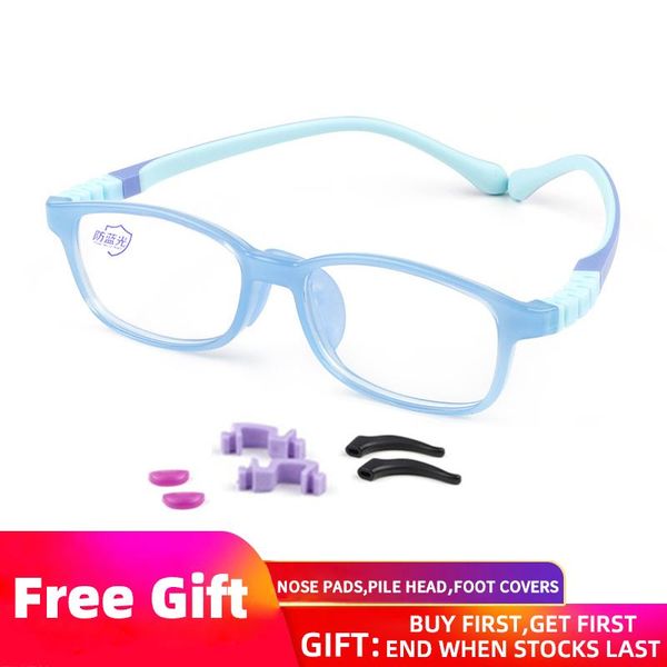 

sunglasses kids blue light blocking glasses plain eyeglasses for boys girls environmentally friendly materials eye computer child eyewear, White;black