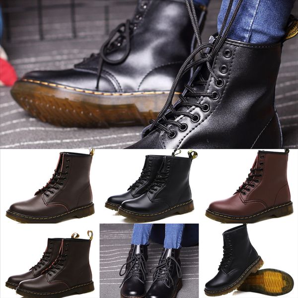 

uogqb designer women casualsole shoes for leather women winter flat boots leather leather high couple sole barefoot desert, Black