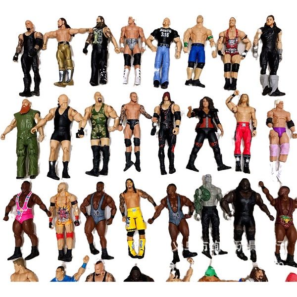 

dozens of new styles of wrestler multi-joint movable doll boxer wrestling warrior action figures toy for kid