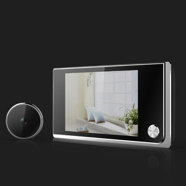 

door peephole viewer doorbell 3.5 inch hd digital multifunction for home security