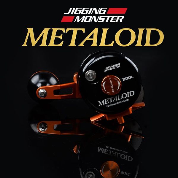 

baitcasting reels arrival jigging monster reel 300l/300r overhead metaloid ocean boat 8+2bb 25kgs