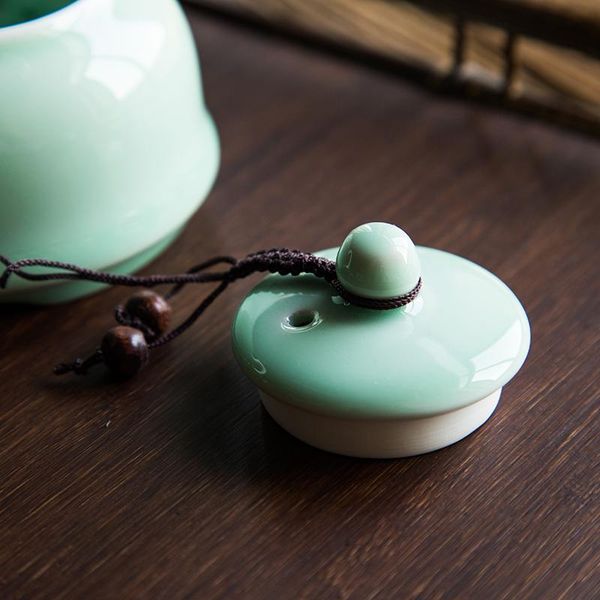 

celadon hand painted teapot ceramic home filter black tea kung fu tea pot single office use celadon hand painted wmtbwo