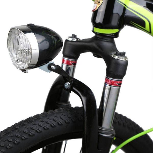 

bike lights retro bicycle 3 led front light headlight vintage safety headlamp dark night lamp flash lighting outdoor