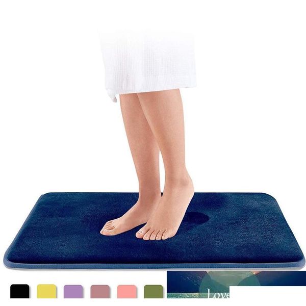 

home bath mat non-slip bathroom carpet soft coral fleece memory foam rug mat kitchen toilet floo qylaoa sweet07
