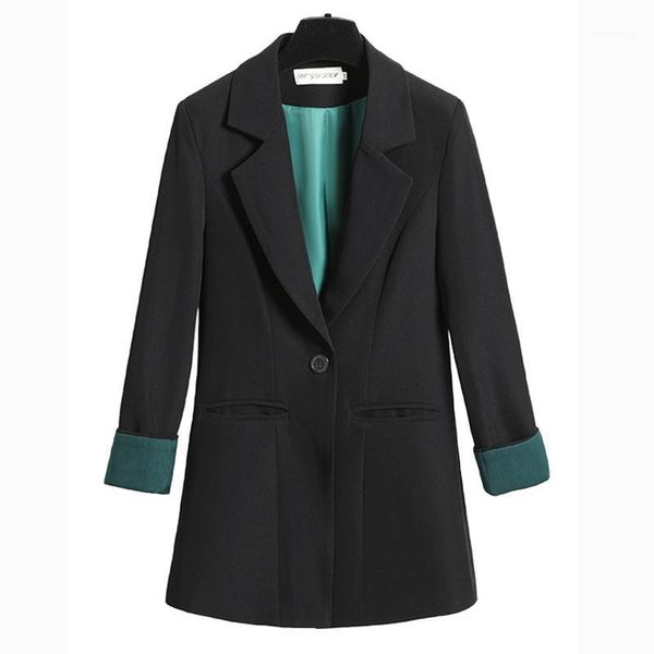 

high-quality professional women's suit autumn women's new style solid color slim long sleeve ladies jacket office coat female1, White;black