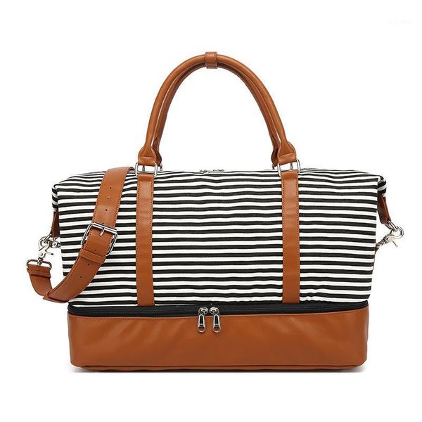 

casual lager duffle bag women men short distance traveling overnight weekend luggage pouch carry clothes toiletries accessories1