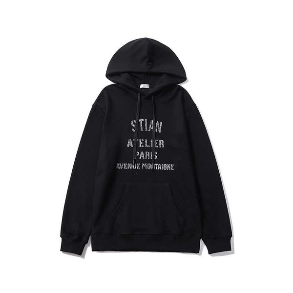 

mens hoodie with letter printed fashion men women sweatshirt with hooded casual streetwear hoodies clothing m-2xl, Black