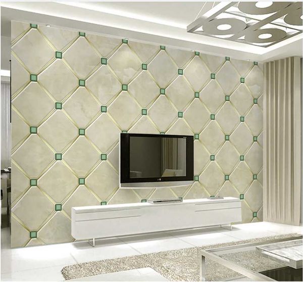 

xuesu 3d geometric soft wrap for marbling tv background custom wallpaper large mural 8d waterproof material