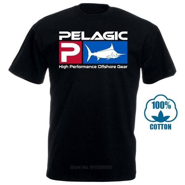 

pelagic fisher offshore t shirt graphic tee black color size s m  xl 2xl 100% cotton tee shirt wholesale tee 220224, White;black