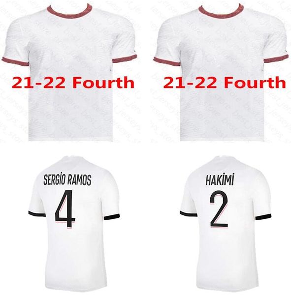 

21/22 mbappe soccer jerseys fourth hakimi sergio ramos maillots de football shirt 2021 2022 marquinhos verratti mj kimpembe men women bhhdgs, Black;yellow