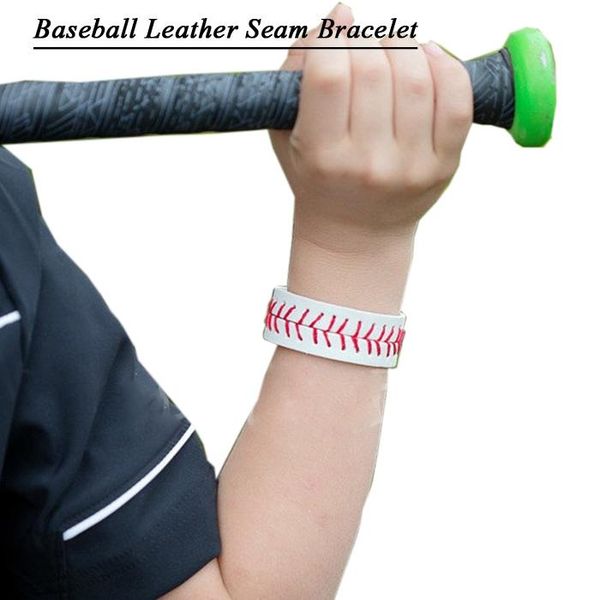 

charm bracelets 2021 leather baseball bracelet, Golden;silver