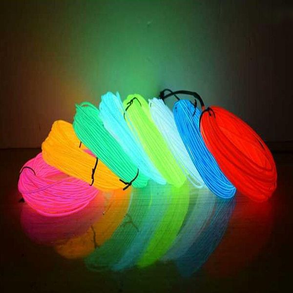 

1й 2й 5й 10й гибкий неон glow el канатный tube led strip водонепроницаемый неон для танцев обуви одежды автомобили кпт jllhvg jhhome