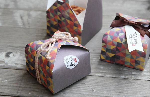 

50pcs striped paper candy boxes for baby shower gift box birthday wedding party favor box square wmtesp xhhair